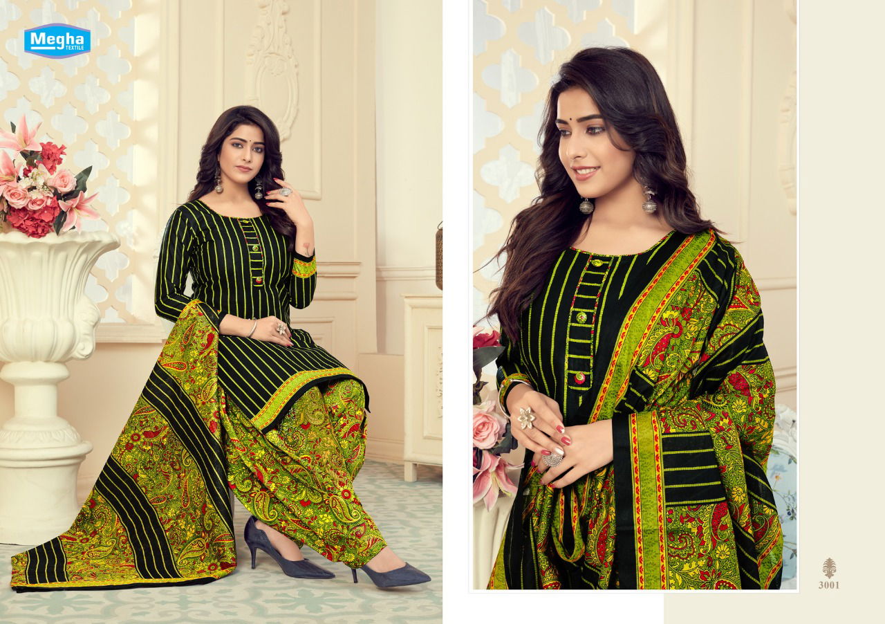 Megha Rang Resham 3 Latest Fancy Regular Wear Cotton Printed Dress Material Collection